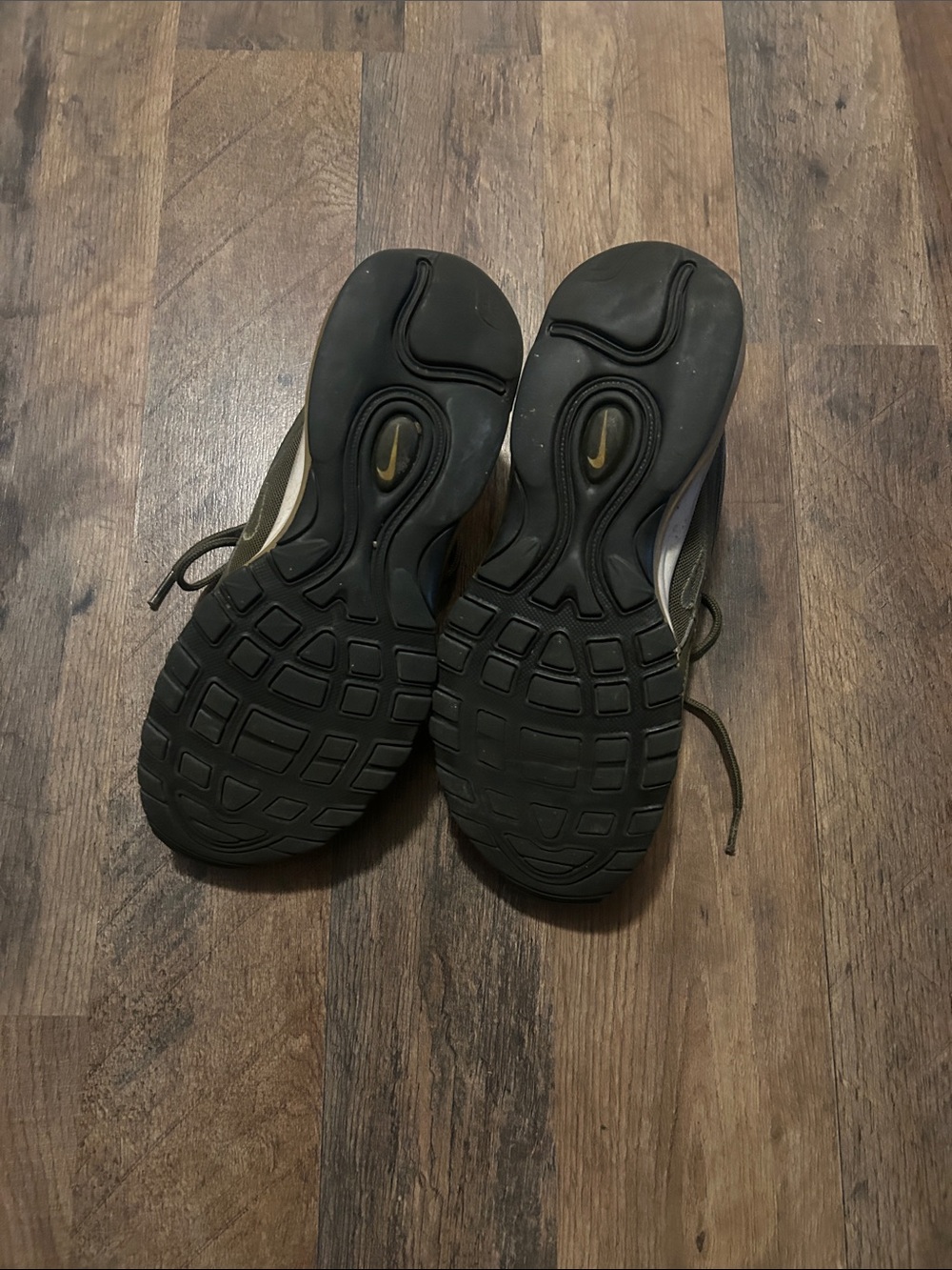 Nike Women's Air Max 97 Olive Green and Black Low-Top Sneakers - Picture 5 of 7